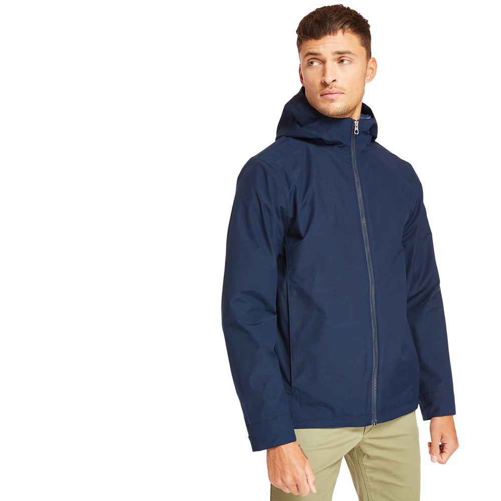 Chaquetas Timberland Argentina Hombre - Ragged Mountain Waterproof - Azul Marino - JBAIMG-964